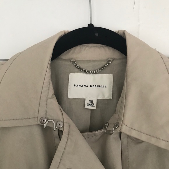Banana Republic Beige /tan / Camel trench coat Xs - Picture 5 of 5